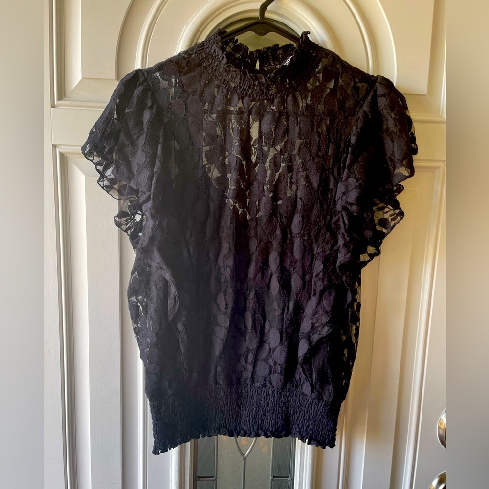 Express Lace Formal Top with Undertop